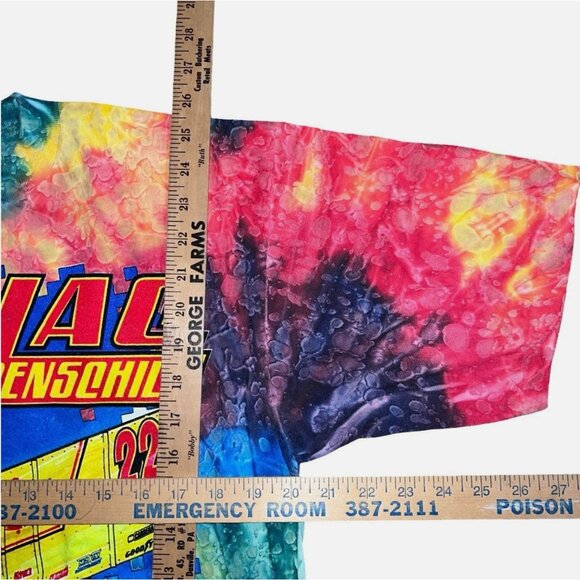 VTG 90s WORLD OF OUTLAWS SPRINT CAR RACING TIE-DYE T-Shirt L SINGLE STITCH USA - Picture 5 of 8